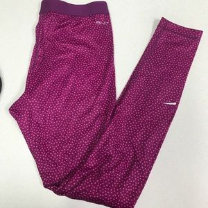 Nike pro pink w/polka dots
